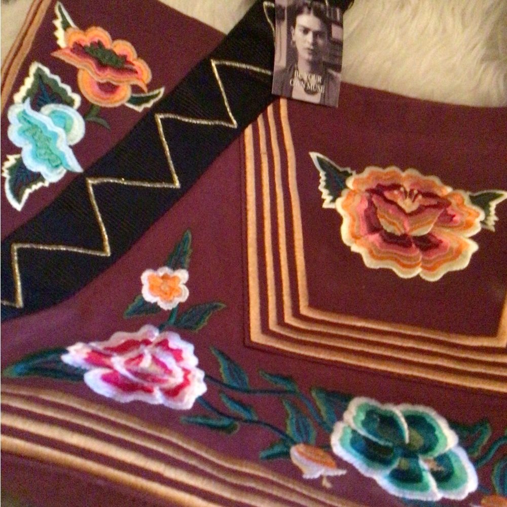 NEW! RArE WyethxFrida boho floral bag - Picture 5 of 5